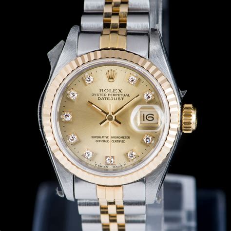 rolex oyster perpetual datejust automatic watch with gold bezel|rolex datejust 36 with diamonds.